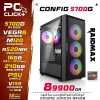 Config Ryzen 7 5700G / 16GB (8GBX2) RAM / 256GB