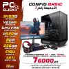 Config Ryzen 5 3400G / 8GB / 256GB + Ecran + Full Accessoires